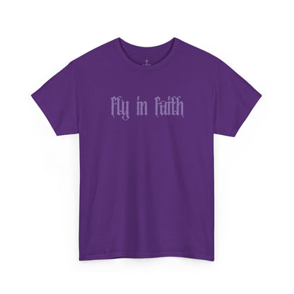 Fly in Faith Gothic Script T-Shirt