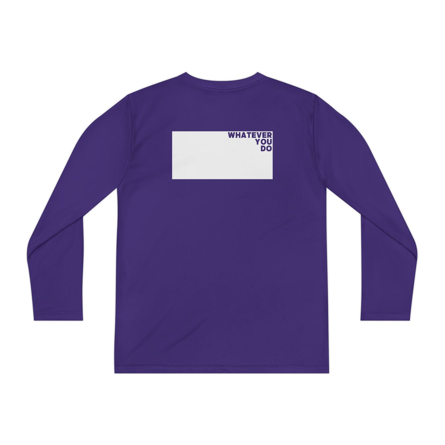 Block Font Youth Long Sleeve Tee