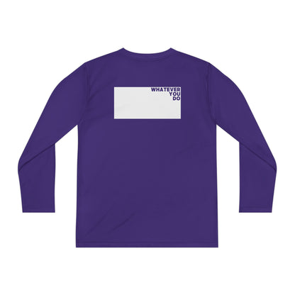 Block Font Youth Long Sleeve Tee