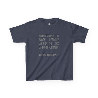 Colossians 3:23 Inspirational Kids Tee