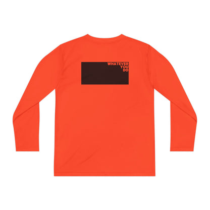Block Font Youth Long Sleeve Tee