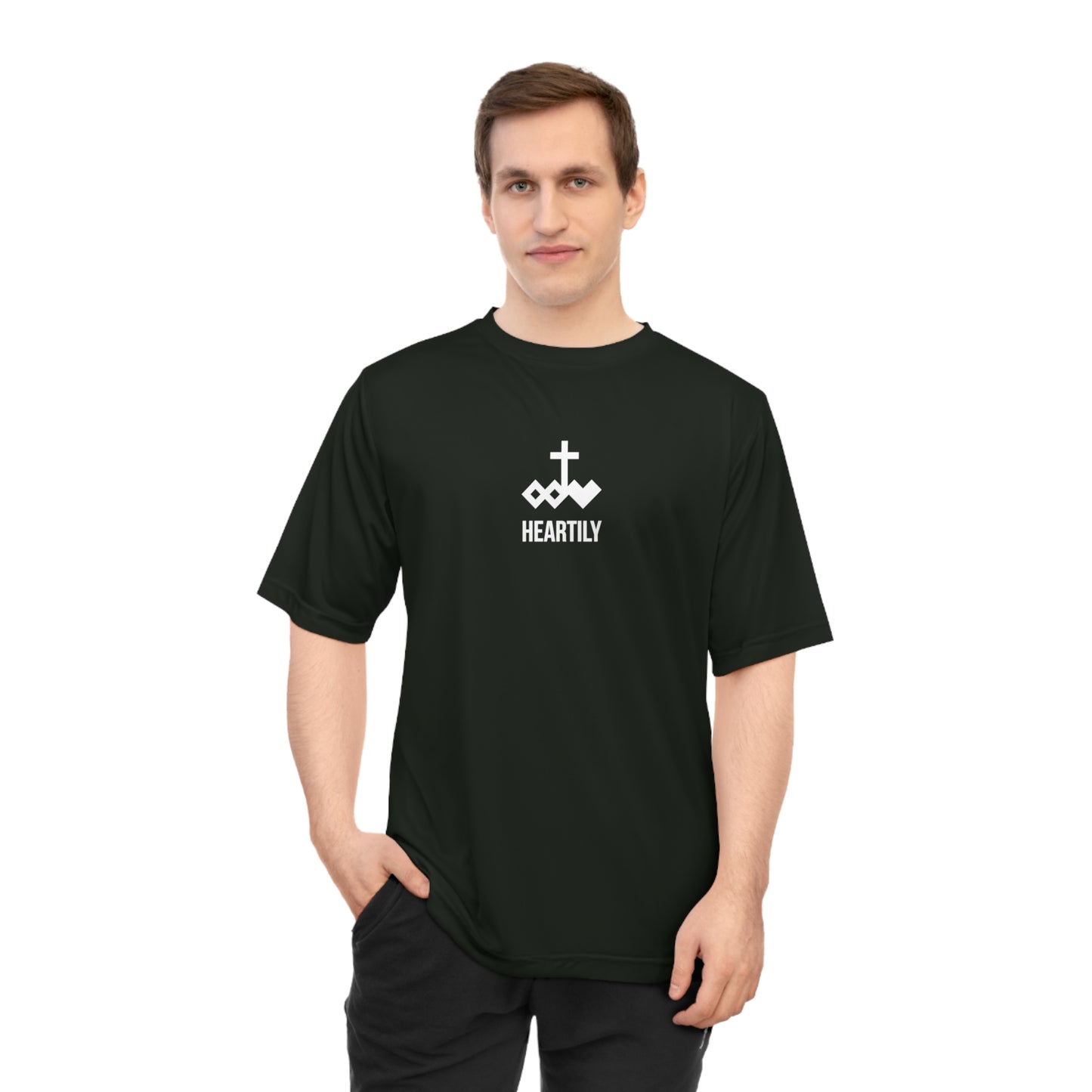 Heartly Name & Logo Performance T‑Shirt