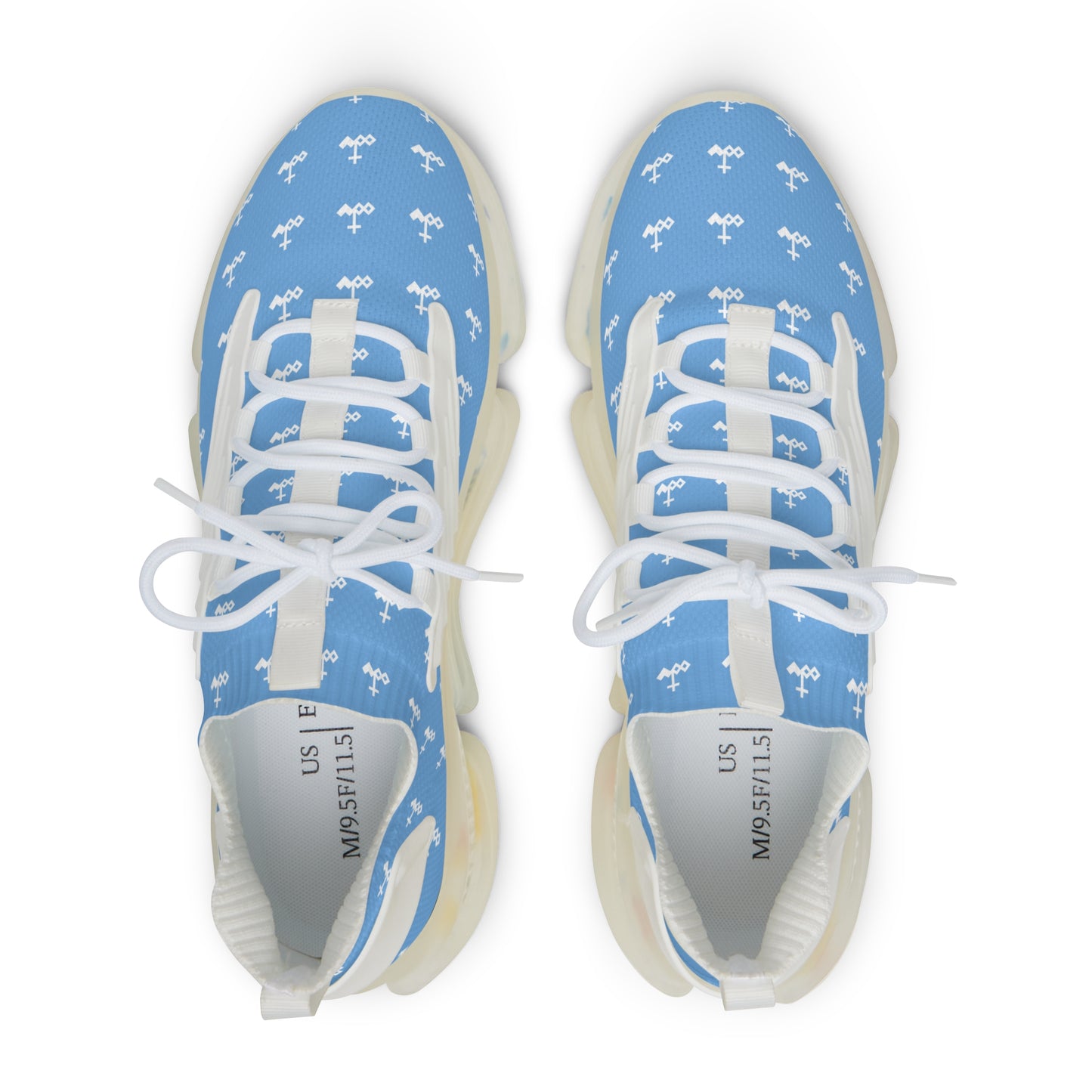 Blue Logo Mesh Sneakers