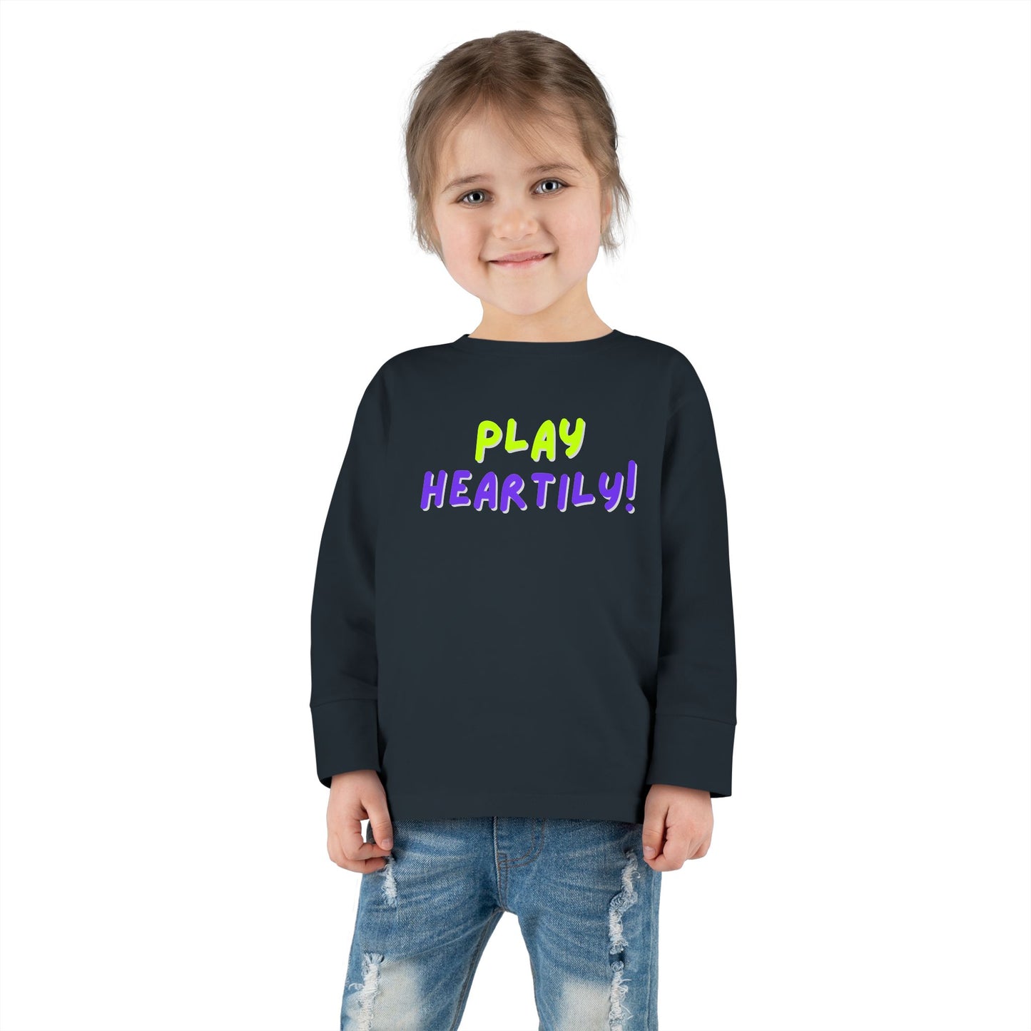'Play Heartily!' Toddler Long Sleeve Tee