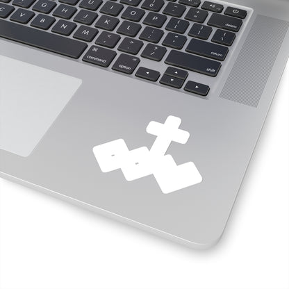 White Kiss-Cut Logo Sticker