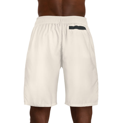 'Whatever You Do' Men's Cream Jogger Shorts