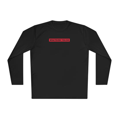 Block Border Text Performance Long Sleeve Tee