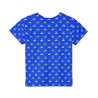 Fun Logo Pattern Kids Sports Jersey