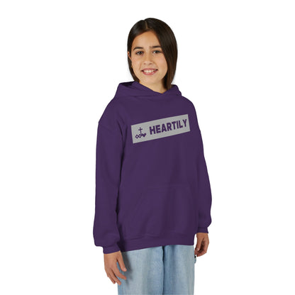 Bordered Name & Logo Youth Hoodie
