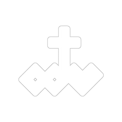White Kiss-Cut Logo Sticker