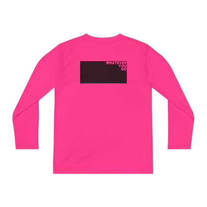 Block Font Youth Long Sleeve Tee