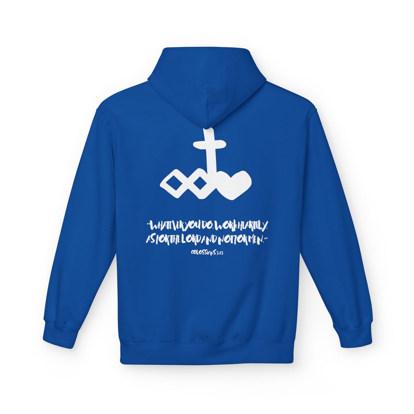 Marker "Work Heartily" Unisex Fleece Hoodie