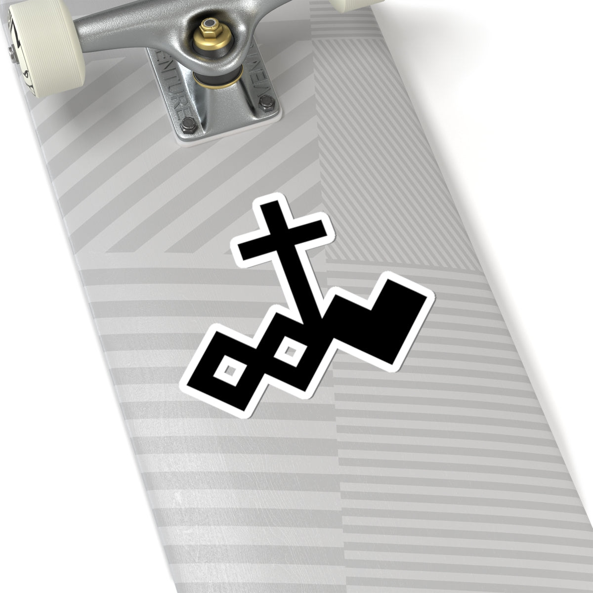 Black Kiss-Cut Logo Sticker