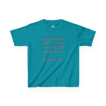 Colossians 3:23 Inspirational Kids Tee