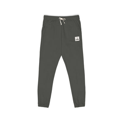 Block Bordered Logo Garment-Dyed Fleece Joggers