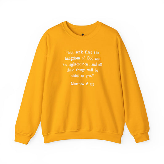 Unisex Matthew 6:33 Crewneck Sweatshirt