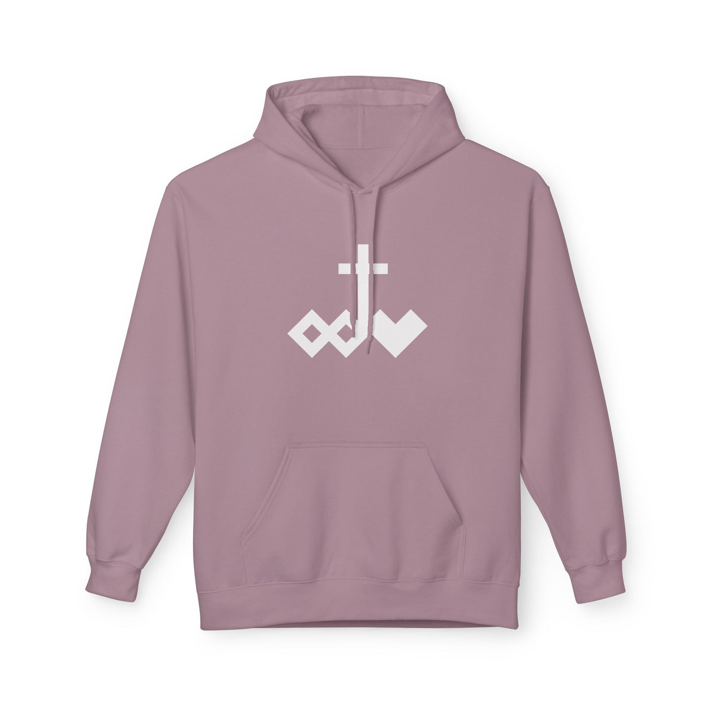 Logo Minimalist Graphic Fleece Hoodie