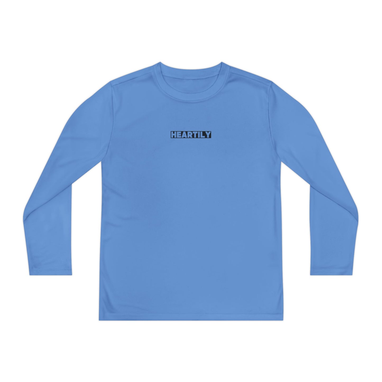 Block Font Youth Long Sleeve Tee