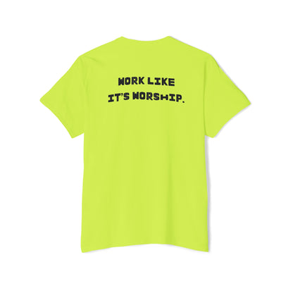 "Work Like It's Worship" Unisex Pocket Tee