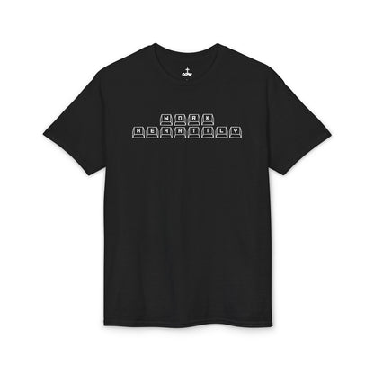 'Work Heartily' Keyboard T-Shirt