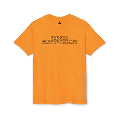 'Work Heartily' Keyboard T-Shirt