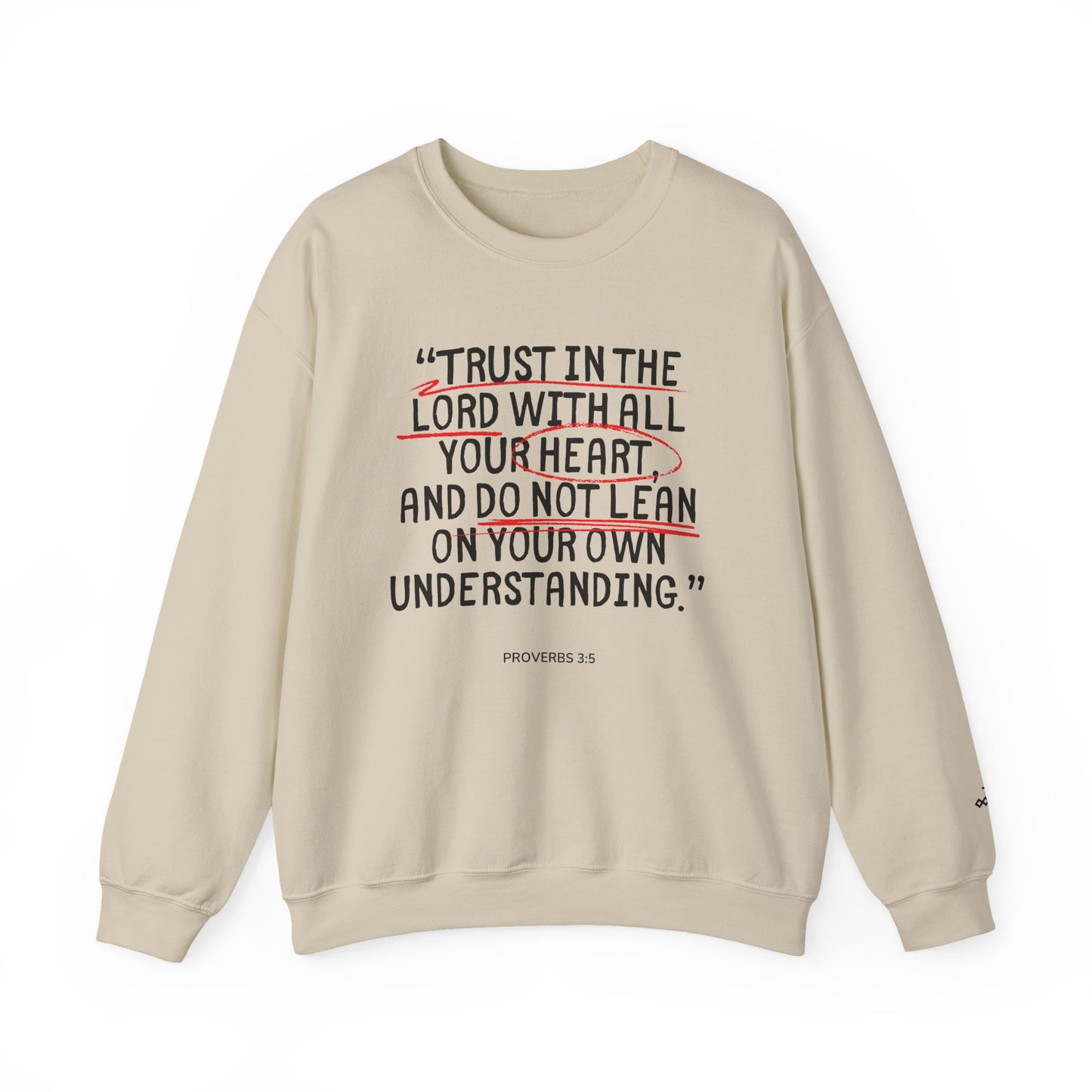 'Trust in the Lord' Proverbs 3:5 Crewneck Sweatshirt