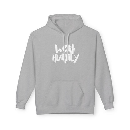 Marker "Work Heartily" Unisex Fleece Hoodie