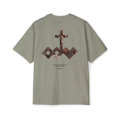 Heartily Men's Camo Logo Heavy Oversized Tee