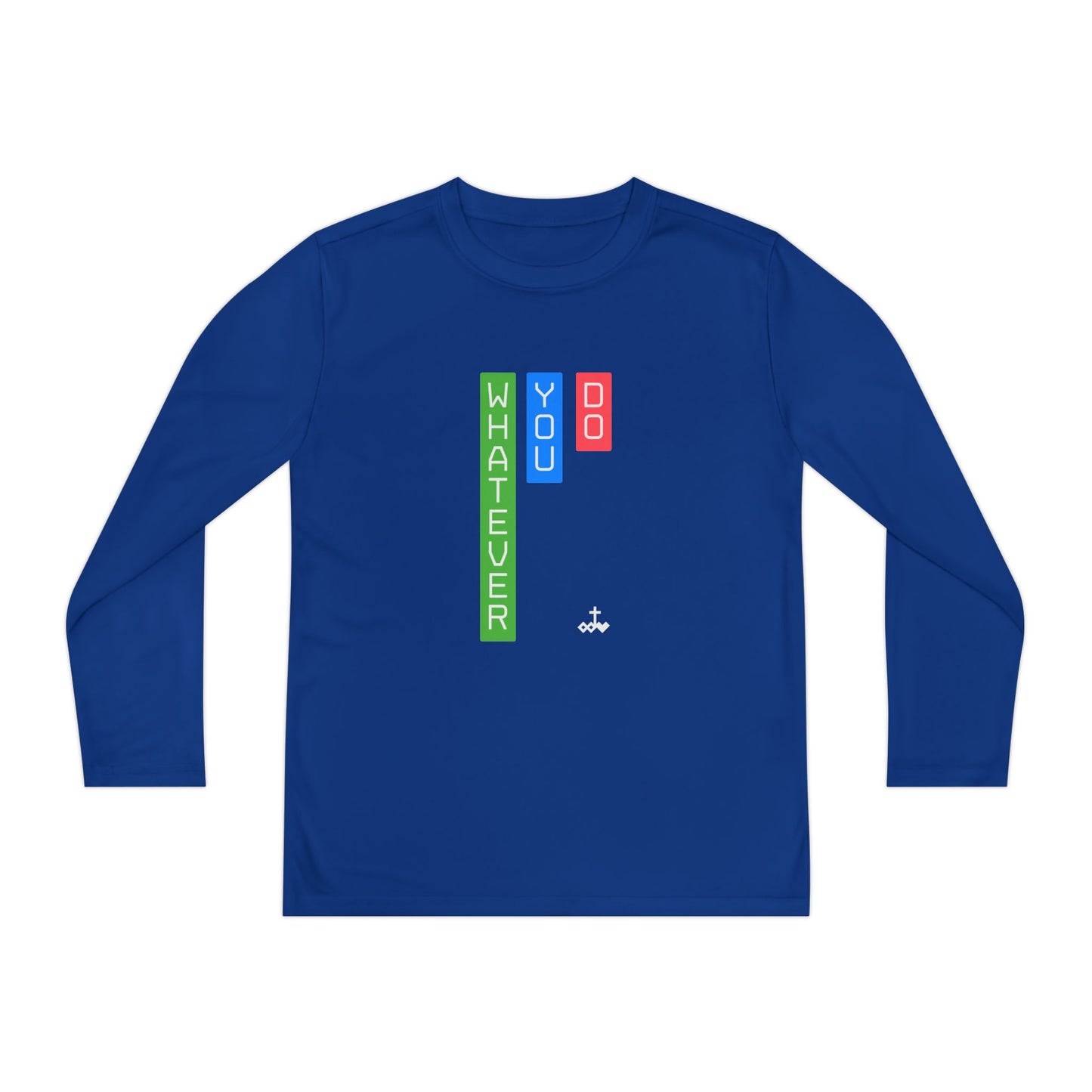 Vertical Block 'Whatever You Do' Youth Long Sleeve Tee