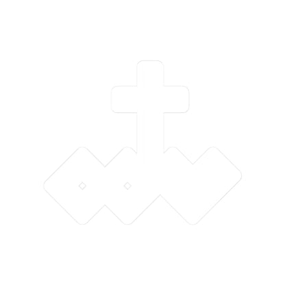 White Kiss-Cut Logo Sticker