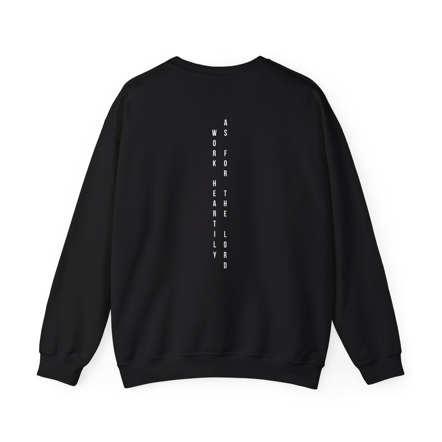 Vertical Text Crewneck Sweatshirt