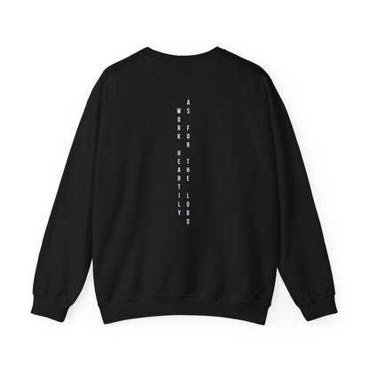 Vertical Text Crewneck Sweatshirt