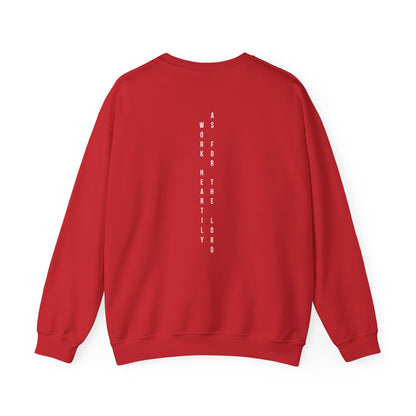 Vertical Text Crewneck Sweatshirt