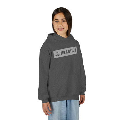Bordered Name & Logo Youth Hoodie