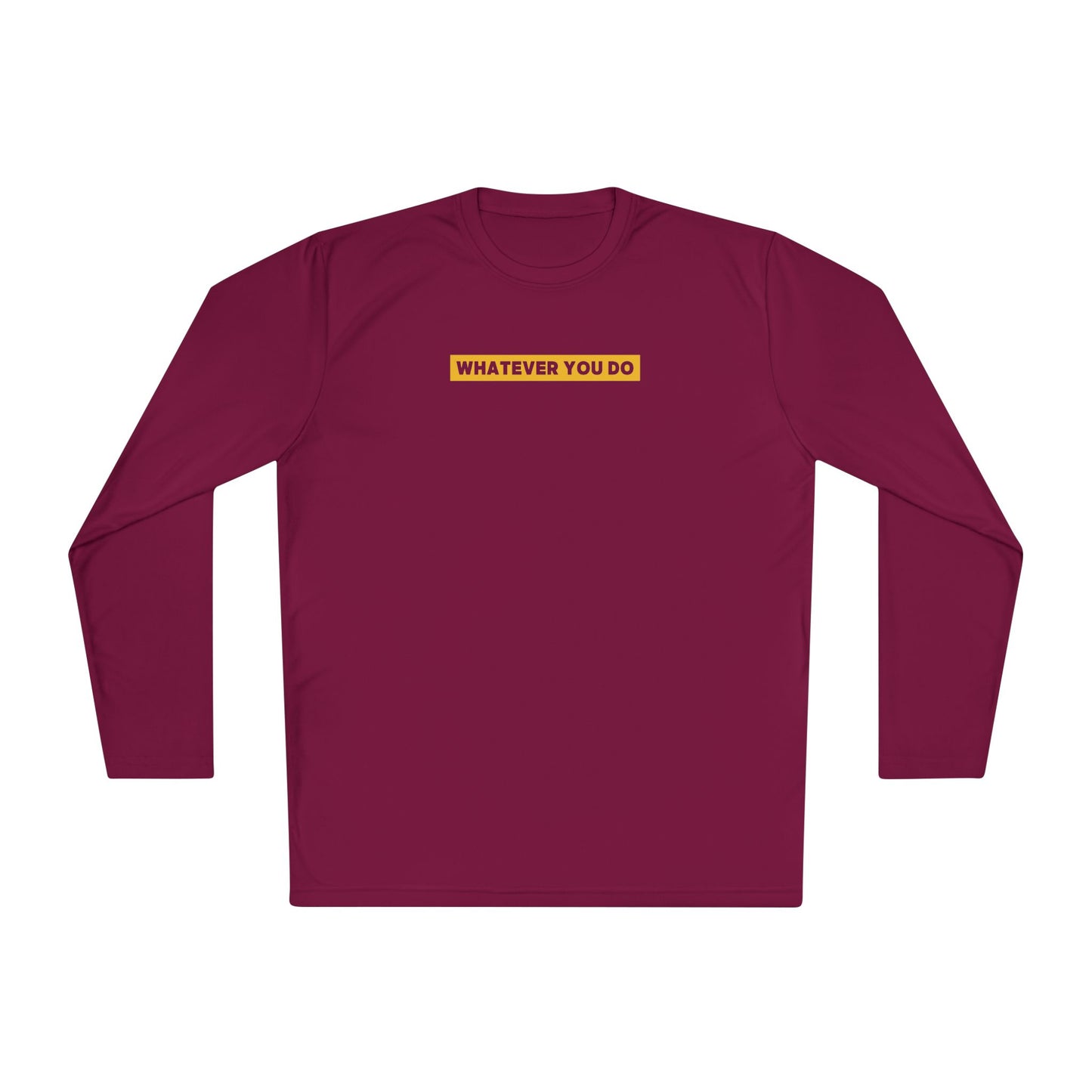 Block Border Text Performance Long Sleeve Tee