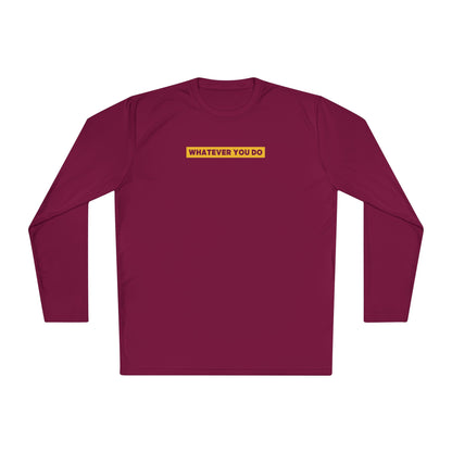 Block Border Text Performance Long Sleeve Tee
