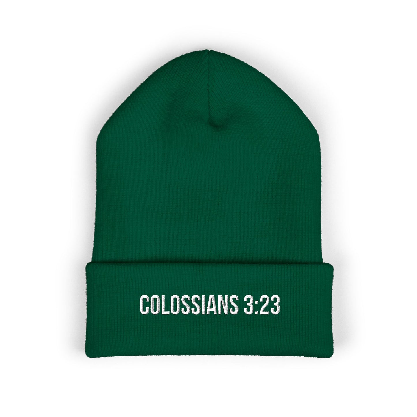 Colossians 3:23 Embroidered Beanie
