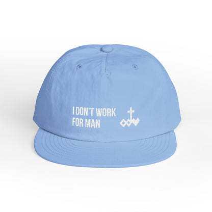 'I Don't Work for Man' Embroidered Snapback Surf Cap