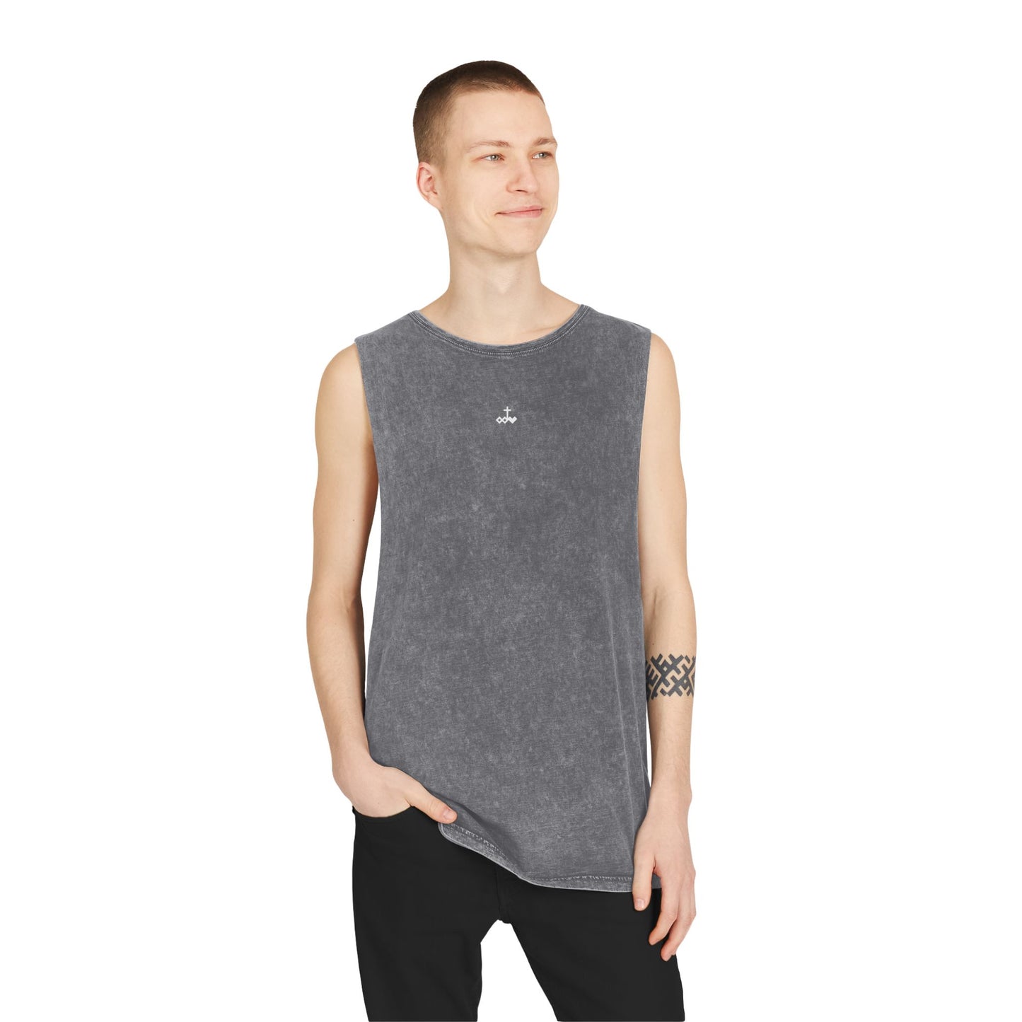 Unisex Logo Stonewash Tank Top