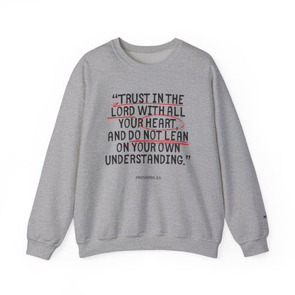 'Trust in the Lord' Proverbs 3:5 Crewneck Sweatshirt