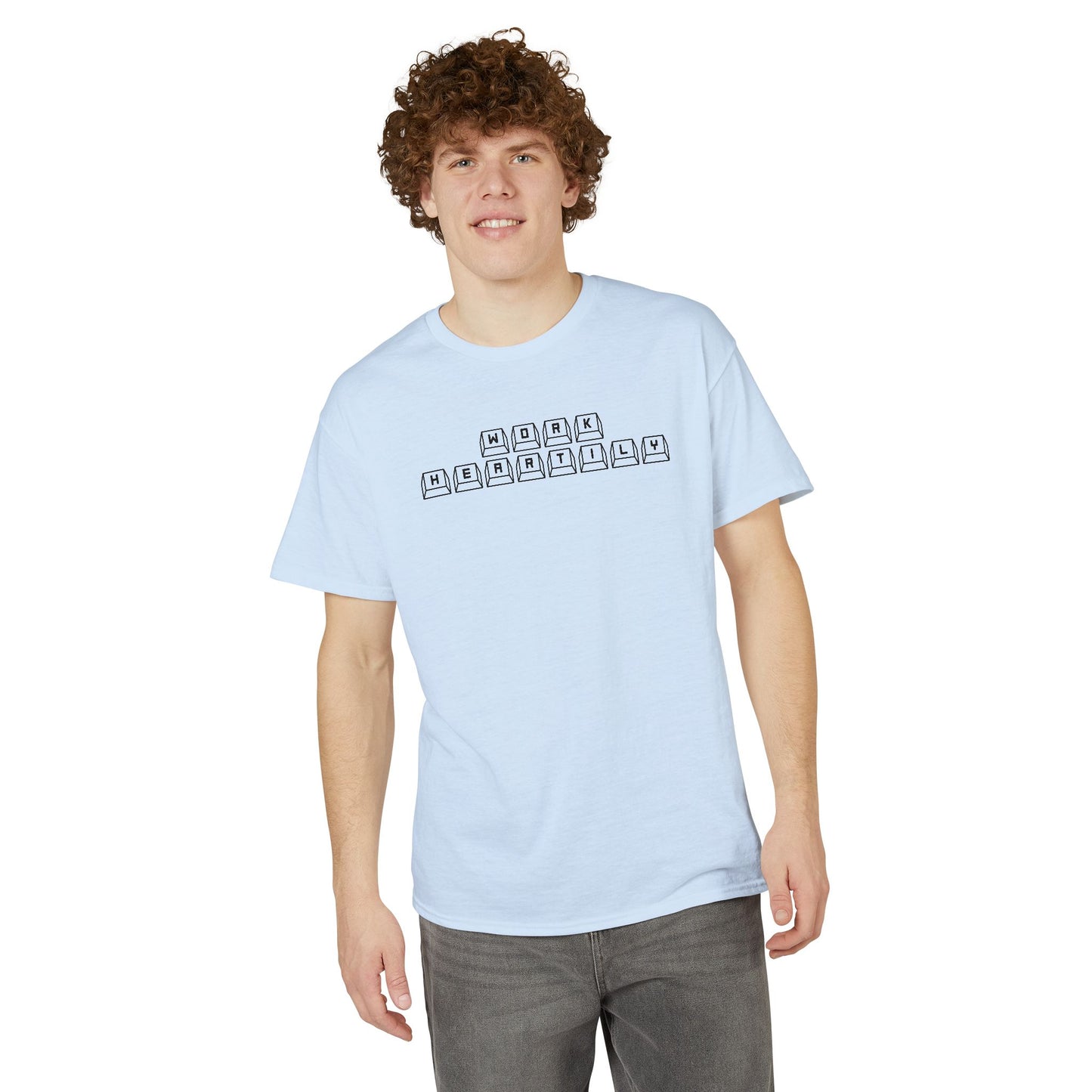 'Work Heartily' Keyboard T-Shirt