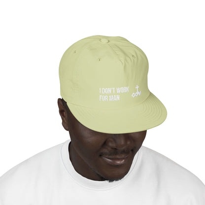 'I Don't Work for Man' Embroidered Snapback Surf Cap