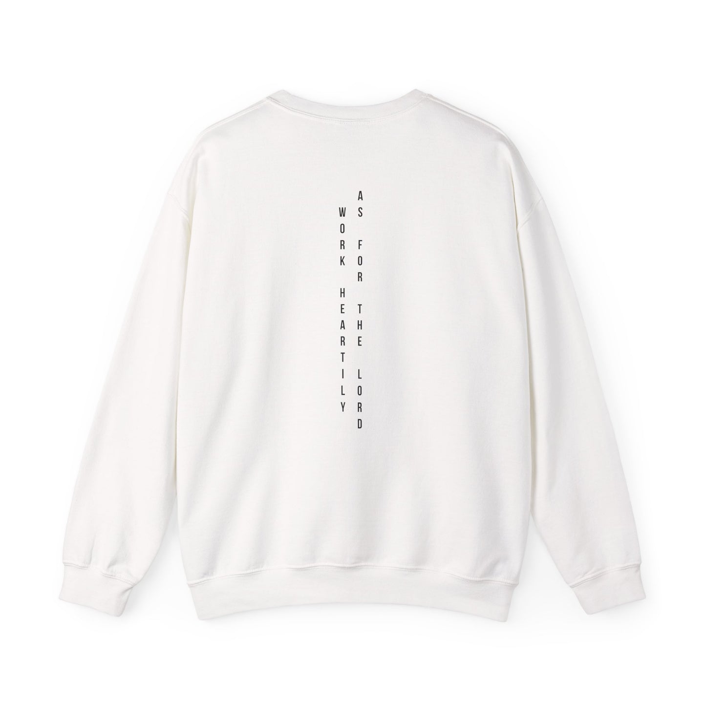 Vertical Text Crewneck Sweatshirt