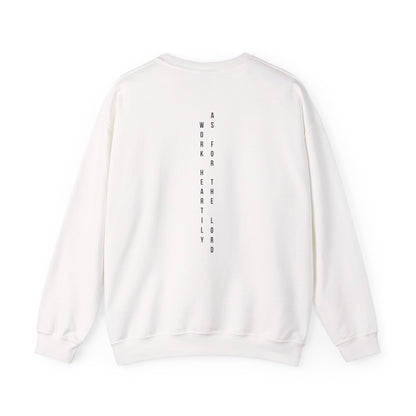Vertical Text Crewneck Sweatshirt