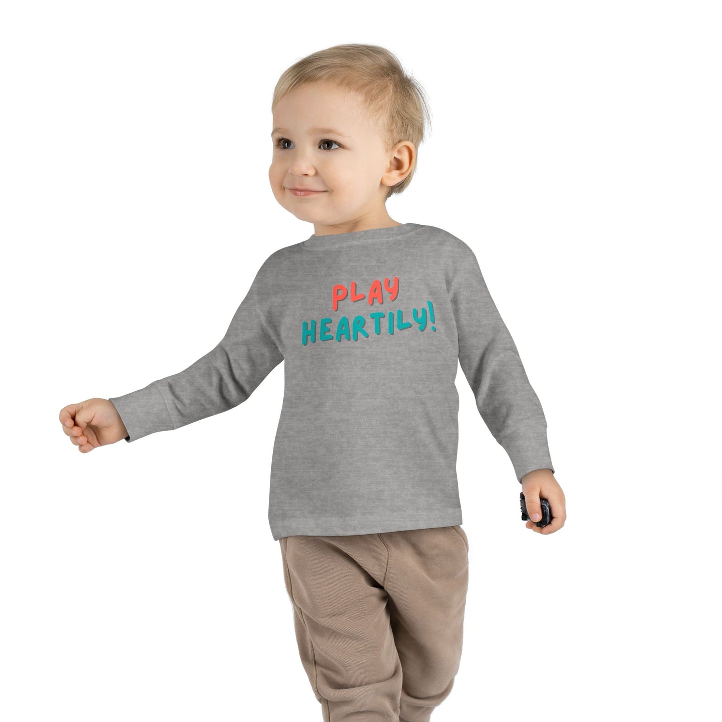'Play Heartily!' Toddler Long Sleeve Tee