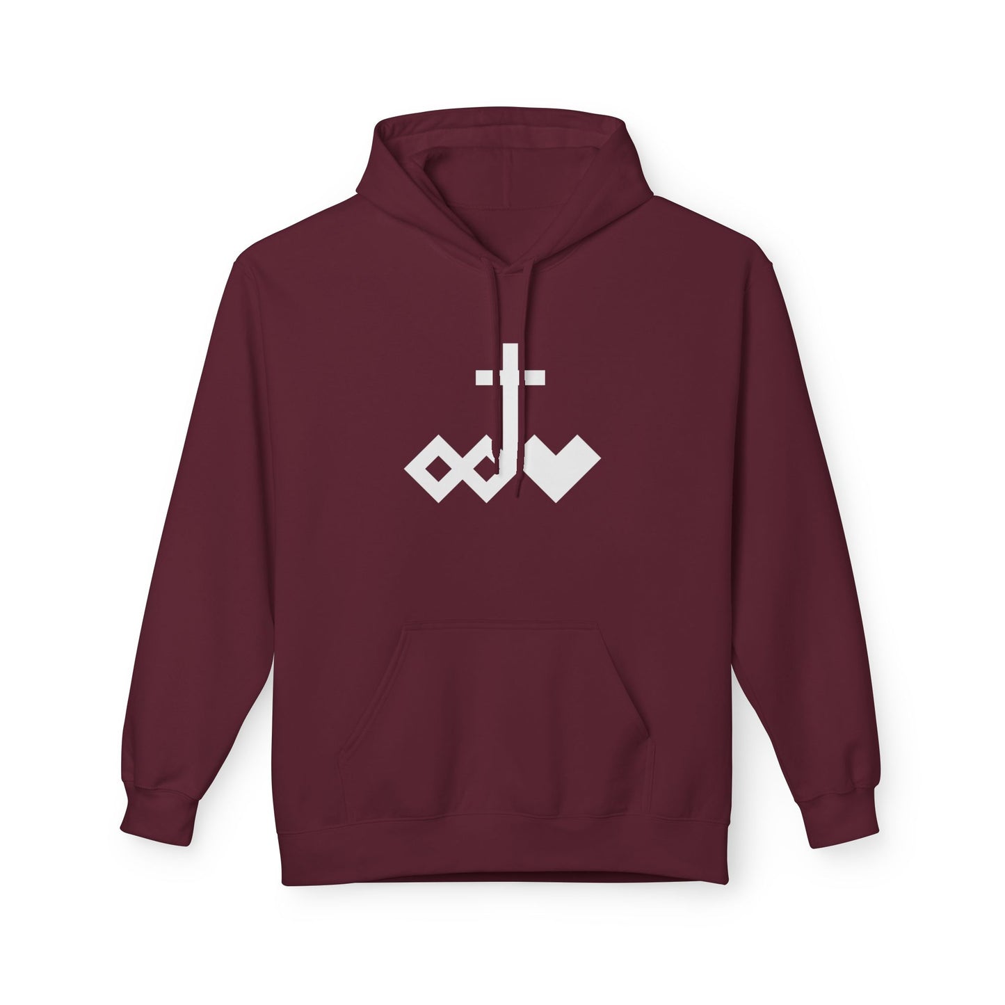 Logo Minimalist Graphic Fleece Hoodie