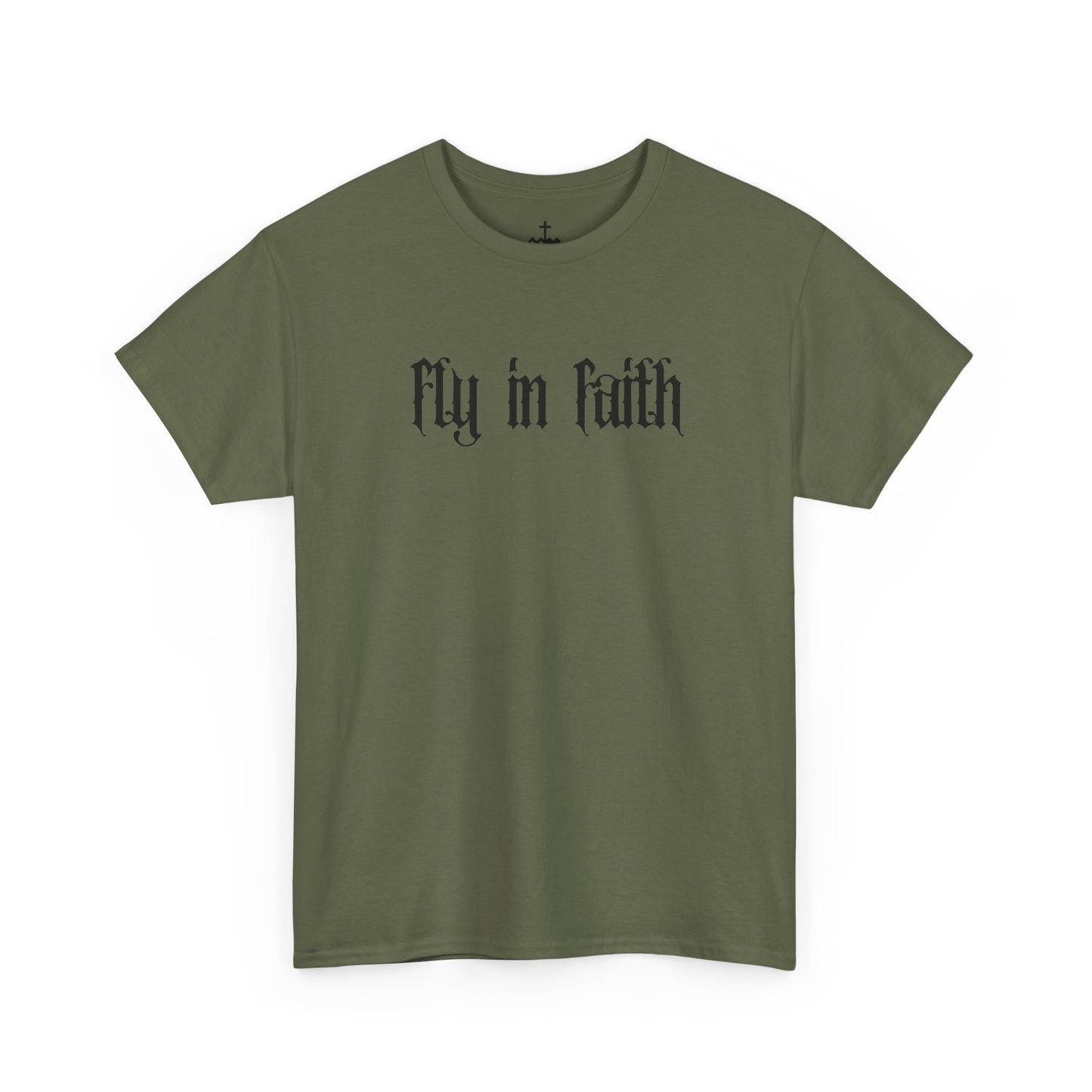 Fly in Faith Gothic Script T-Shirt
