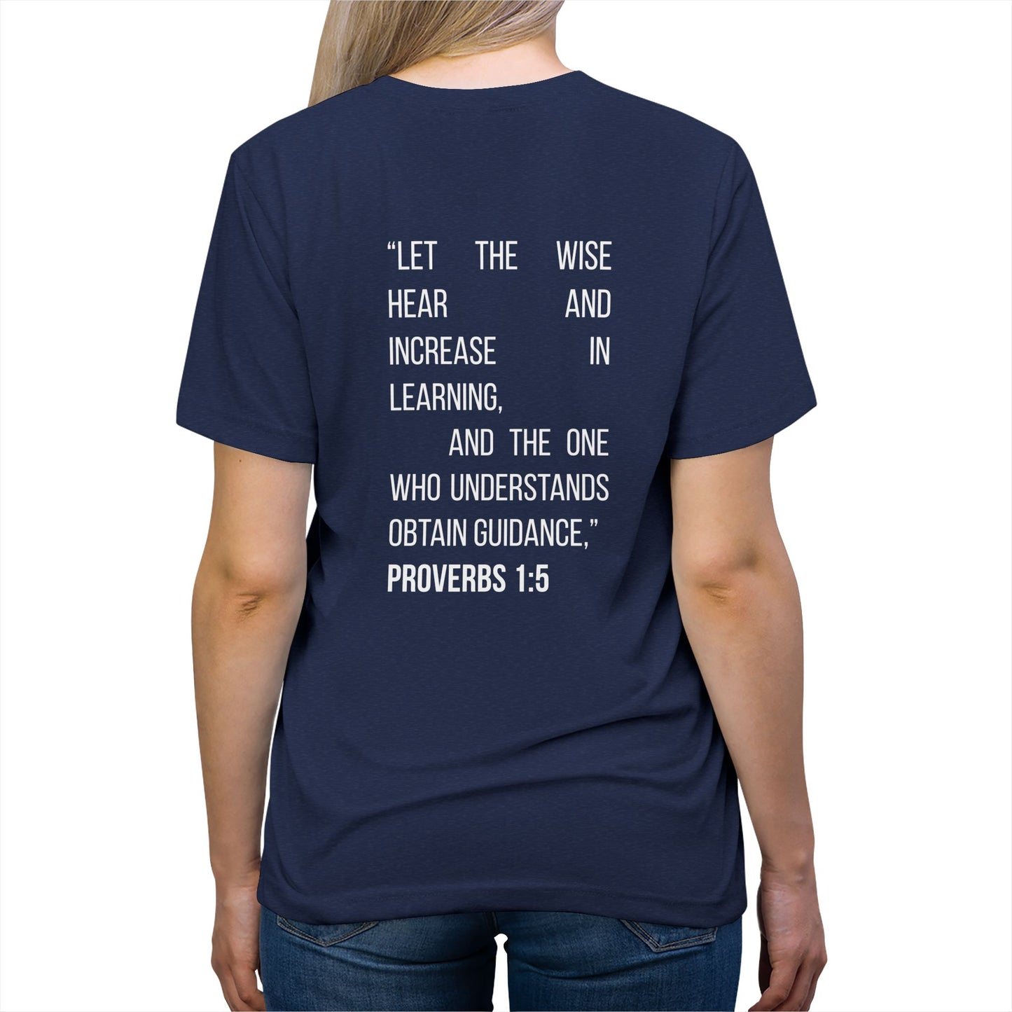 Proverbs 1:5 Student Unisex Tee