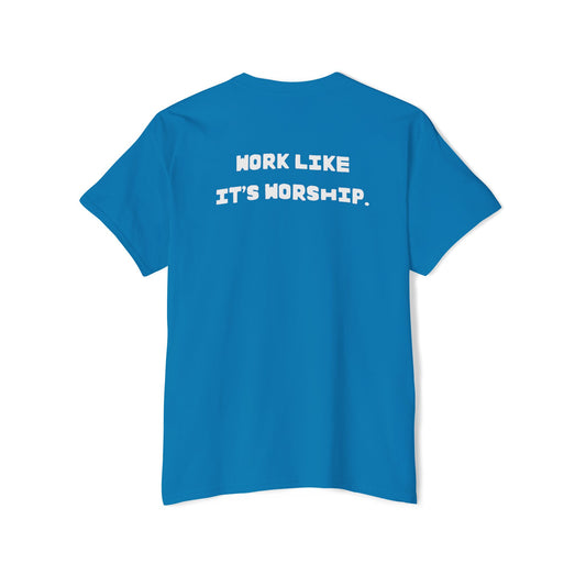 "Work Like It's Worship" Unisex Pocket Tee