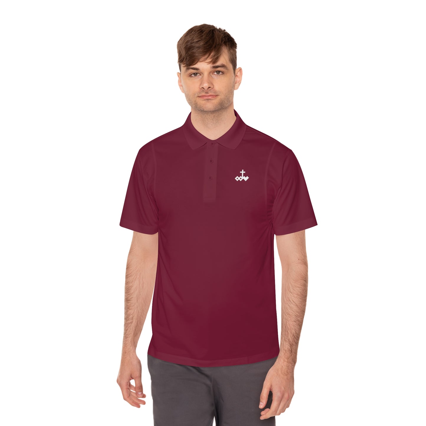 Men's Performance Polo Shirt with Logo